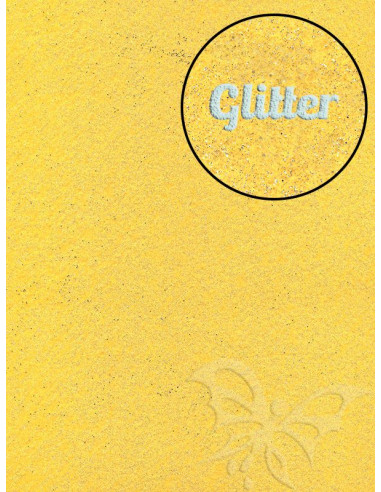 Feltro GLITTER FINE Giallo Mais 30x40cm 1mm