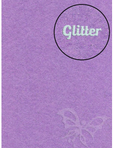 Feltro GLITTER FINE Glicine 30x40cm 1mm