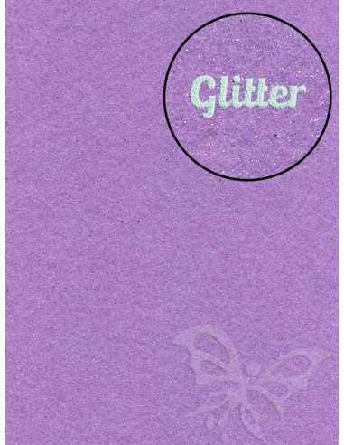 Feltro GLITTER FINE Glicine 30x40cm 1mm