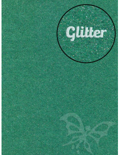 Feltro GLITTER FINE Verde 30x40cm 1mm