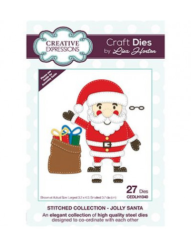 Fustella Creative Expressions - Jolly Santa CEDLH1040