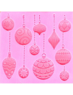 Stampo in Silicone Sfere Natalizie 2