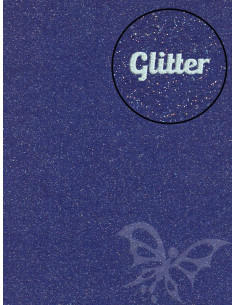 Feltro Glitter Blu scuro 3mm 50x70cm