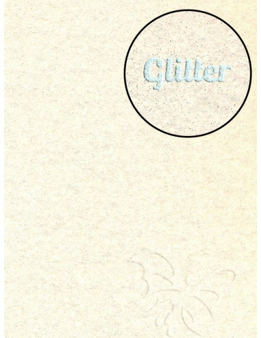 Feltro Glitter Panna 3mm 50x70cm