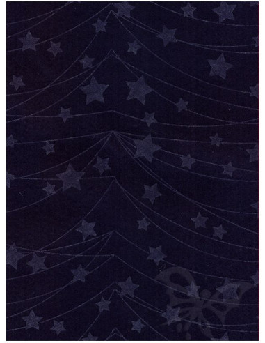 Panno stampato Stelle Corda-Blu Notte 1mm 30x40cm