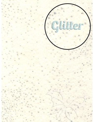 Panno GLITTER Nebulosa Panna 30x40cm 1mm