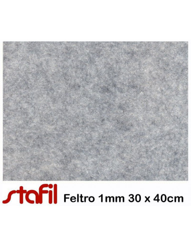 Foglio FELTRO 30x40cm 1mm Grigio melange 25017027