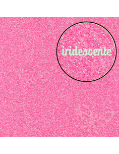 Foglio Moosgummi glitter "Fucsia iridescente" 40x60cm