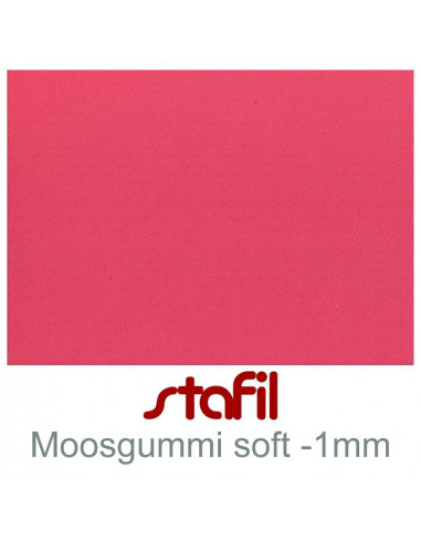 Foglio moosgummi Soft "Rosso scuro" 40x60cm 1mm