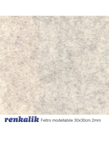 Feltro Modellabile 30x30cm col.955 Perla melange