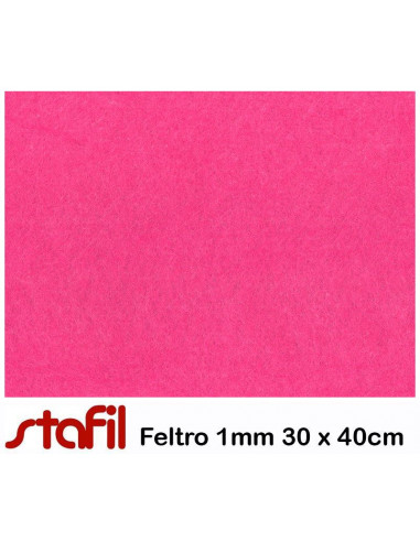 Foglio FELTRO 30x40cm 1mm Fucsia