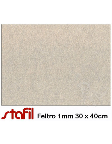 Foglio FELTRO 30x40cm 1mm Beige