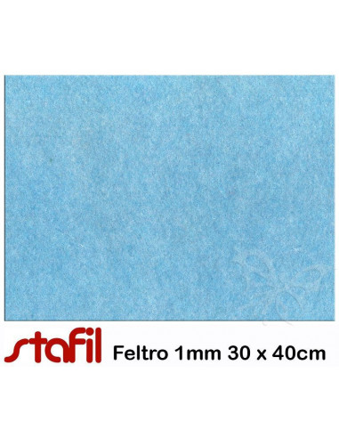 Foglio FELTRO 30x40cm 1mm Azzurro