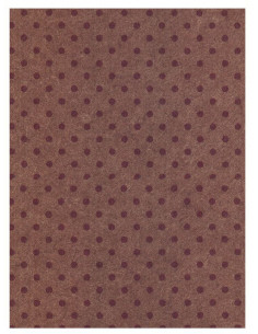 Feltro 3mm 50x70cm Pois Marroncino melange-Rosso bordeaux