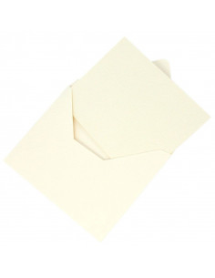 Set 50 Buste TALCO 120gr 16,2x11,4 cm con Biglietto 240gr ripiegato 2