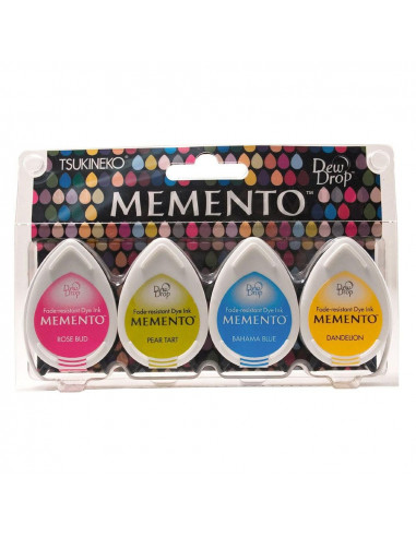 Set 4 Tamponi a goccia Memento per timbri - Beach Party