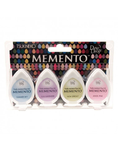 Set 4 Tamponi a goccia Memento per timbri - Oh baby