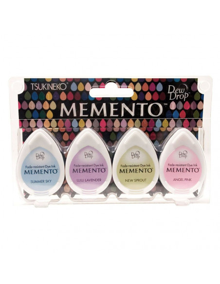 Set 4 Tamponi a goccia Memento per timbri - Oh baby