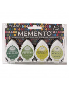 Set 4 Tamponi a goccia Memento per timbri - Greenhouse