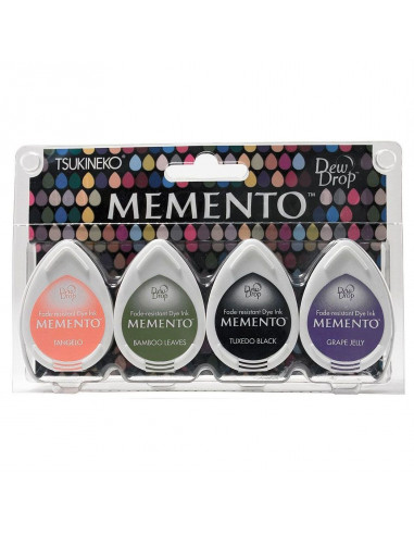 Set 4 Tamponi a goccia Memento per timbri - Jelly Beans