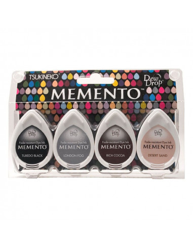 Set 4 Tamponi a goccia Memento per timbri - Stone Mountain