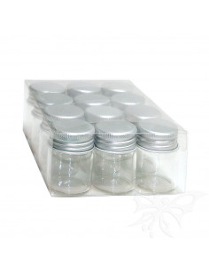 Set 12 Barattolini Vetro 3x4cm VET283