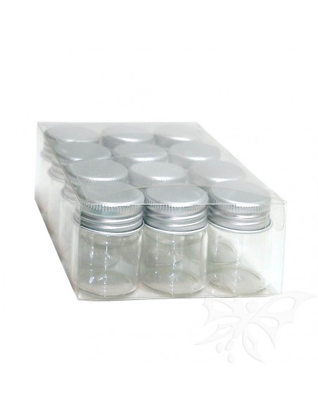 Set 12 Barattolini Vetro 3x4cm VET283