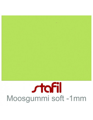 Foglio moosgummi Soft "Verde pastello" 40x60cm 1mm