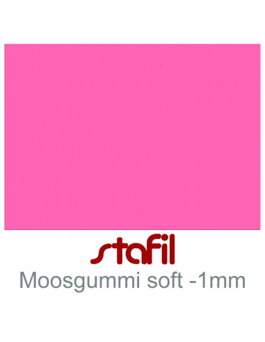 Foglio moosgummi Soft "Rosa intenso" 40x60cm 1mm