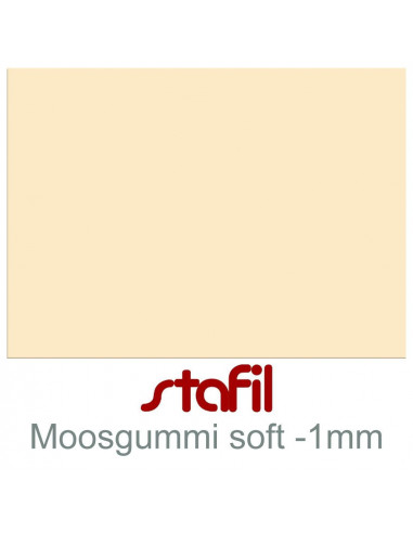 Foglio moosgummi Soft "Crema" 40x60cm 1mm