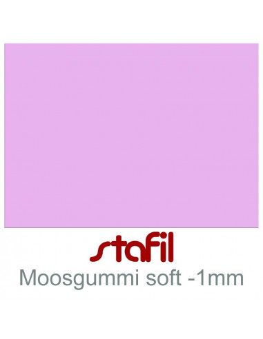 Foglio moosgummi Soft "Glicine Pastello" 40x60cm 1mm