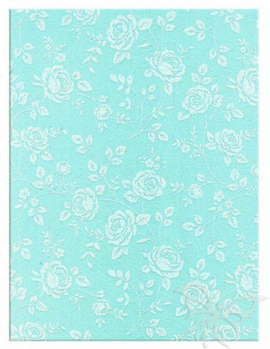 Foglio Moosgummi 40x60cm 2mm Rose Celeste Baby-Bianco