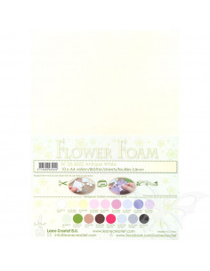 10 fogli A4 Flower Foam Soft 0,8mm Antique White