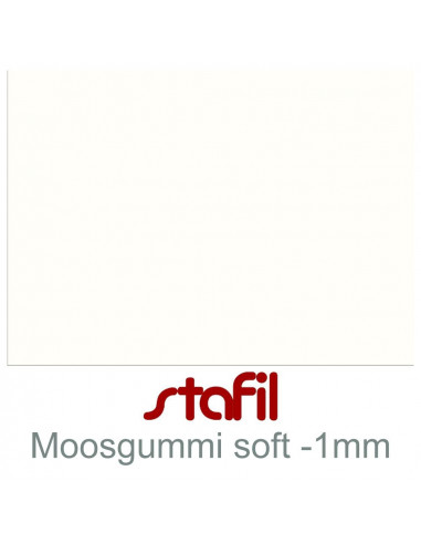 Foglio moosgummi Soft "Bianco" 40x60cm 1mm