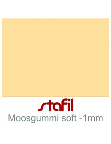 Foglio moosgummi Soft "Vaniglia" 40x60cm 1mm