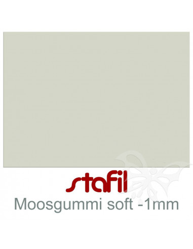 Foglio moosgummi Soft "Grigio" 40x60cm 1mm