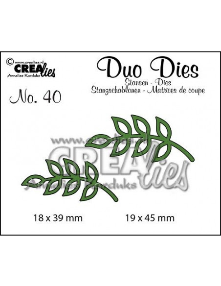 Fustella Crealies Duo no. 40 leaves 8