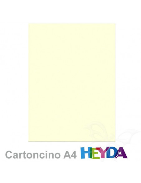 Cartoncino Heyda A4 220gr set 10fg. Avorio