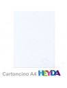 Cartoncino Heyda A4 300gr set 10fg. Bianco