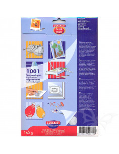 Pasta adesiva riutilizzabile bianca 160gr COLGT160 2