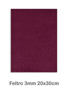 Feltro cm 20x30 mm3 Bordeaux