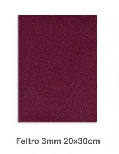 Feltro cm 20x30 mm3 Bordeaux