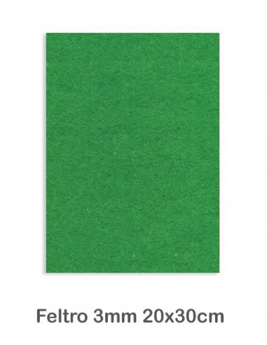 Feltro cm 20x30 mm3 Verde Prato