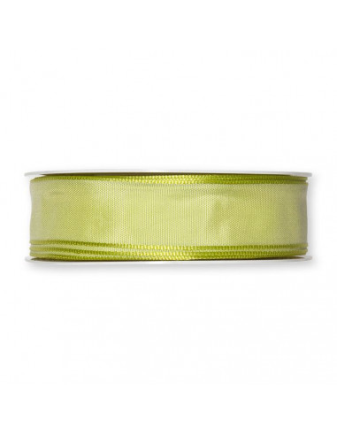 Nastro Taftà animato VERDE CHIARO 25mm x 5mt