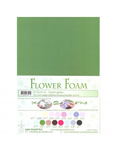 10 fogli A4 Flower Foam Soft 0,8mm Forest Green