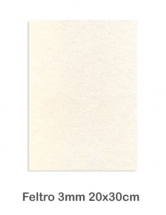 Feltro cm 20x30 mm3 Avorio