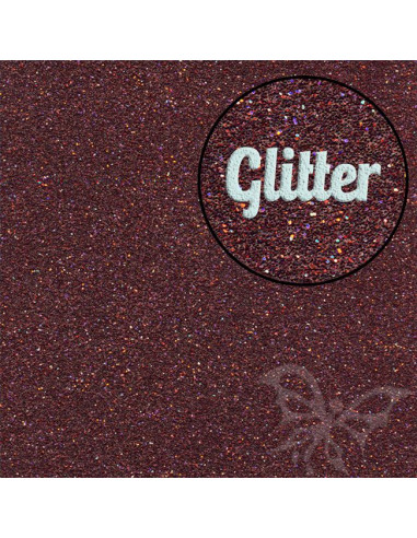 Foglio Moosgummi glitter "Marrone" 40x60cm