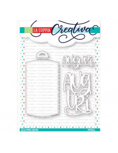 Set 4 Fustelle La Coppia Creativa AUGURI CON TAG RI306