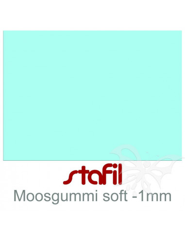 Foglio moosgummi Soft "Ceeste Pastello" 40x60cm 1mm