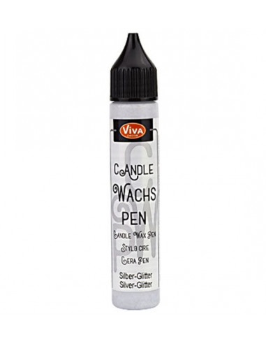 Penna gel 28ml per candele Argento Glitter